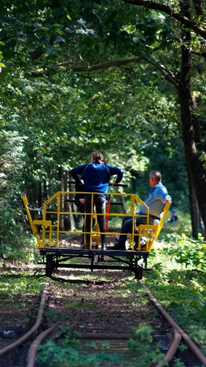 Fahrraddraisine Delmsen mit Fahrraddraisnie