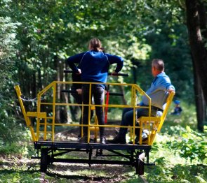 Fahrraddraisine Delmsen mit Fahrraddraisnie