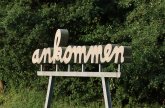 Wortskulptur - ankommen - von Rupprecht Matthies