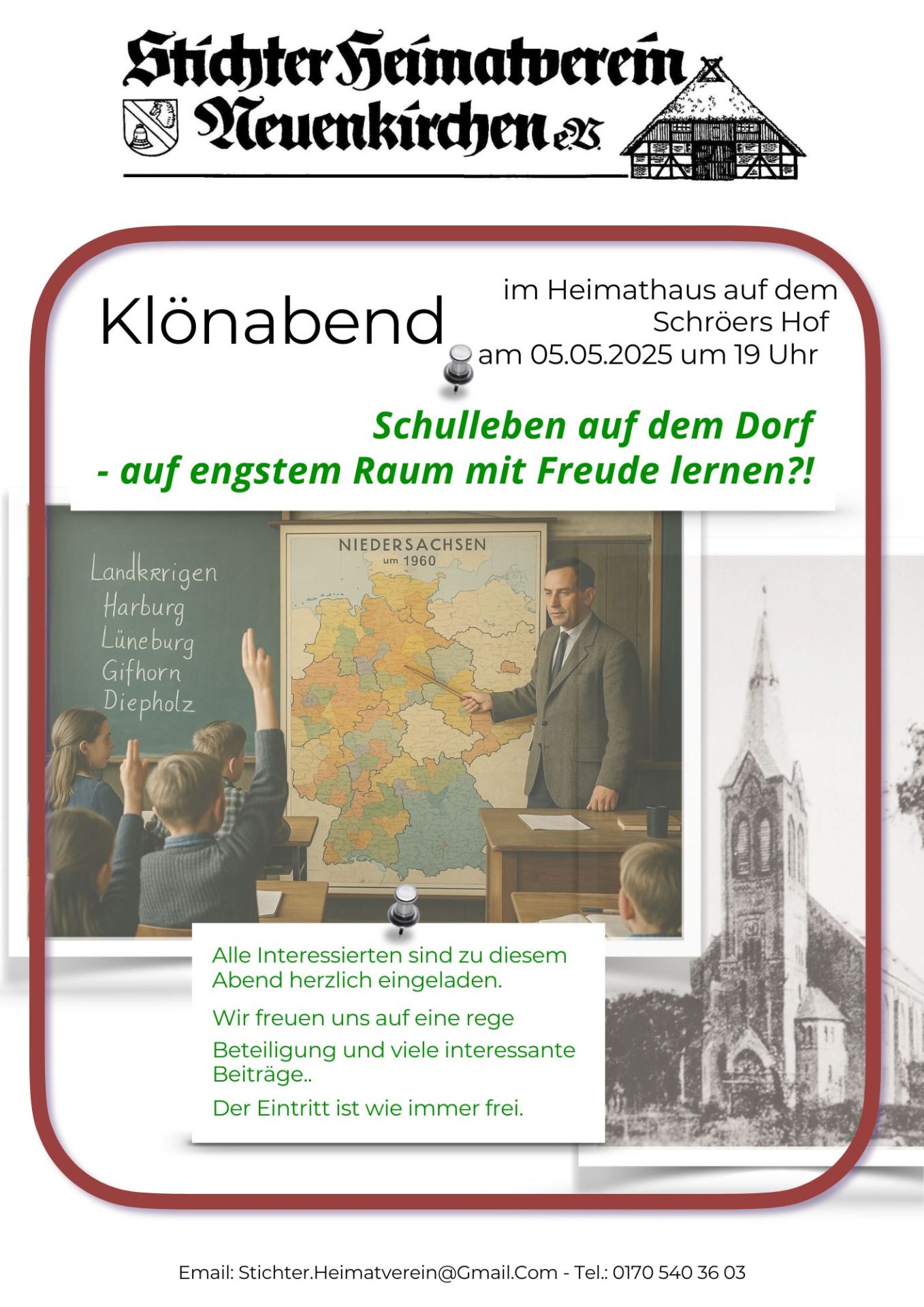 Klönabend im Heimathaus Klönabend vom Stichter Heimatverein