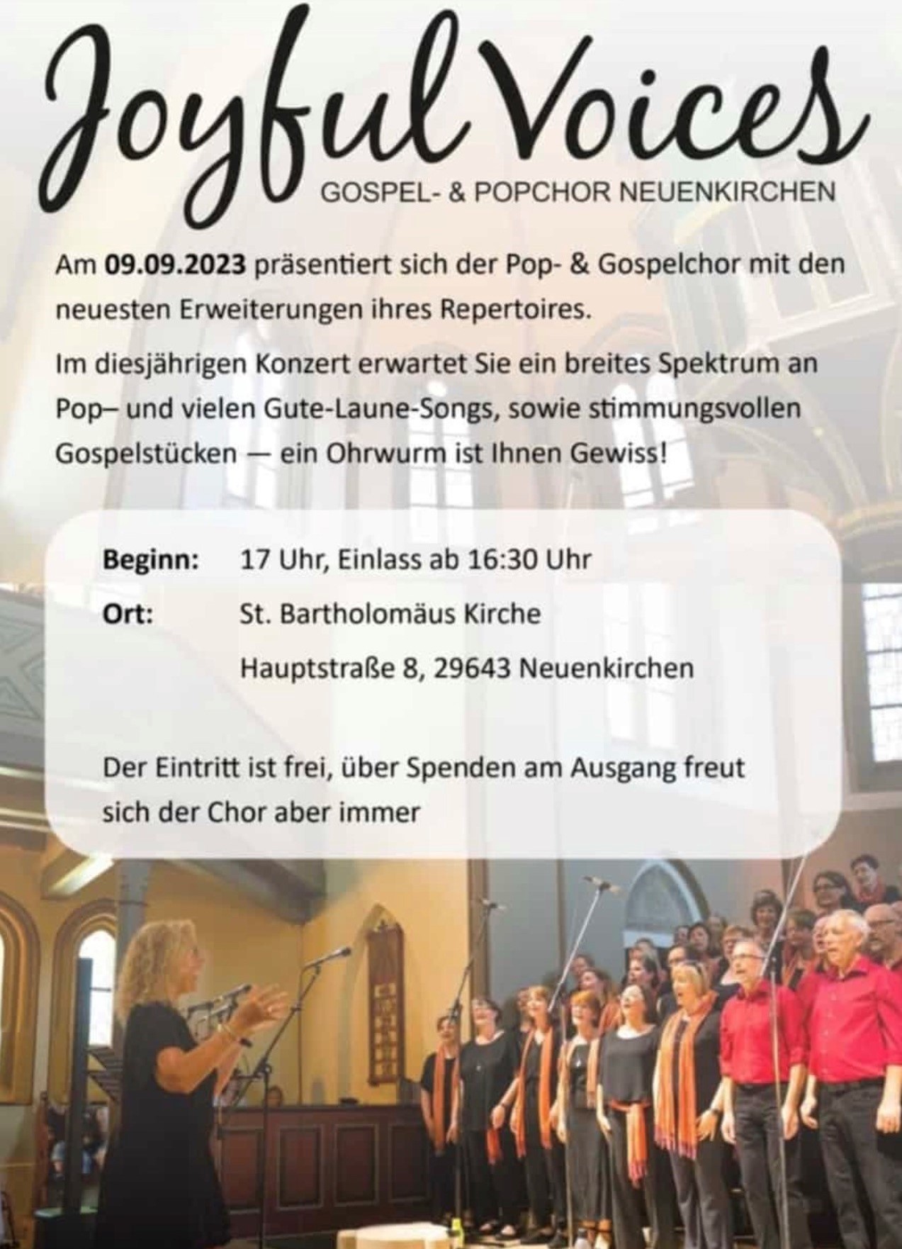 Gospelchor Kirche