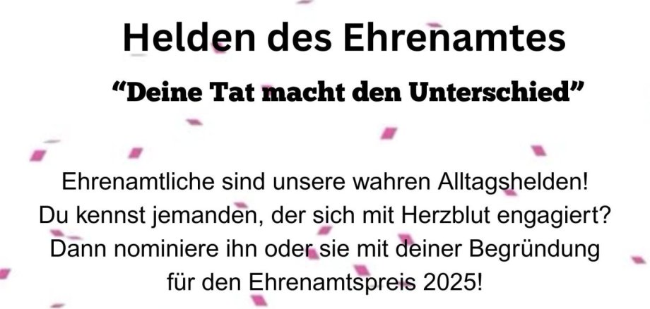 Ehrenamtspreis 2025