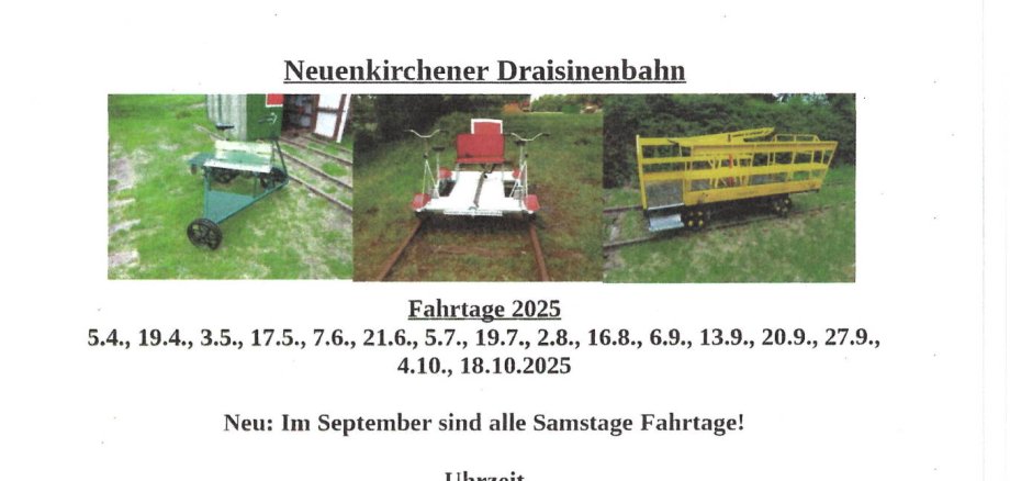 Information, Draisinenbahn