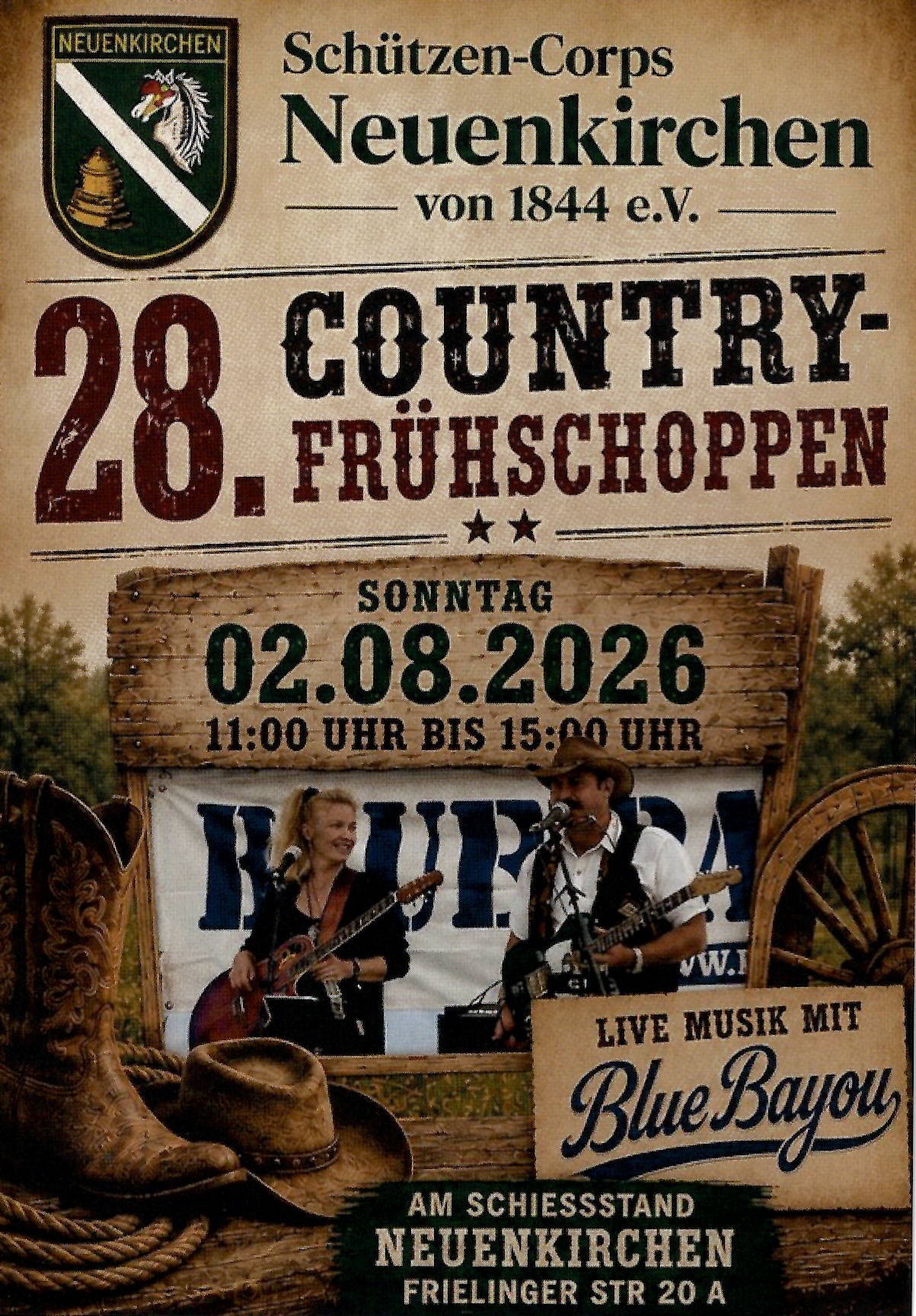 28. Country-Frühschoppen Plakat 28. Country-Frühschoppen Plakat