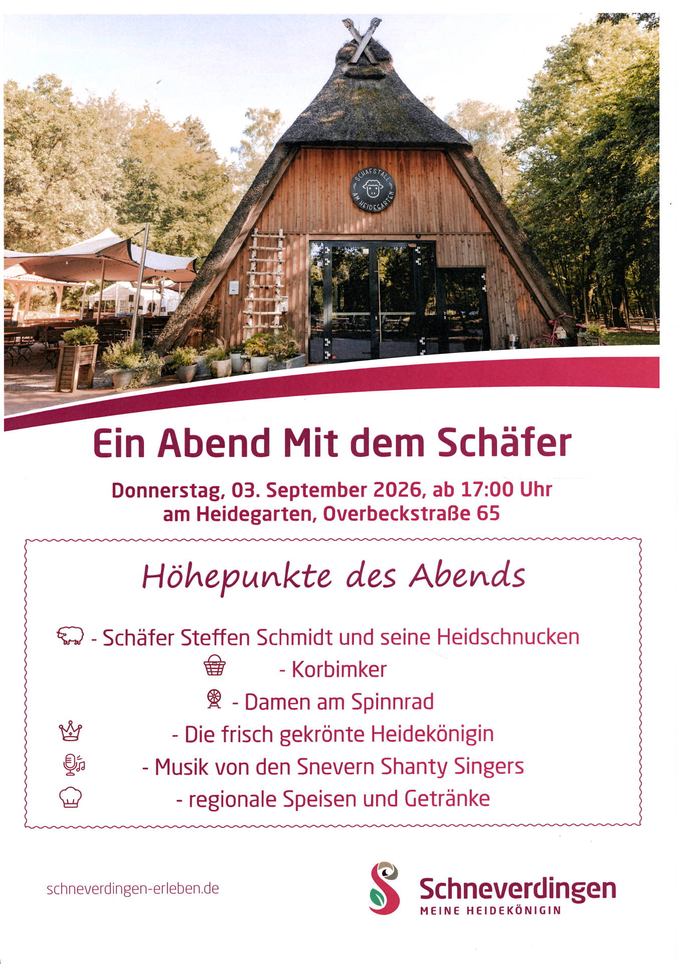 Abend mit dem Schäfer Plakat