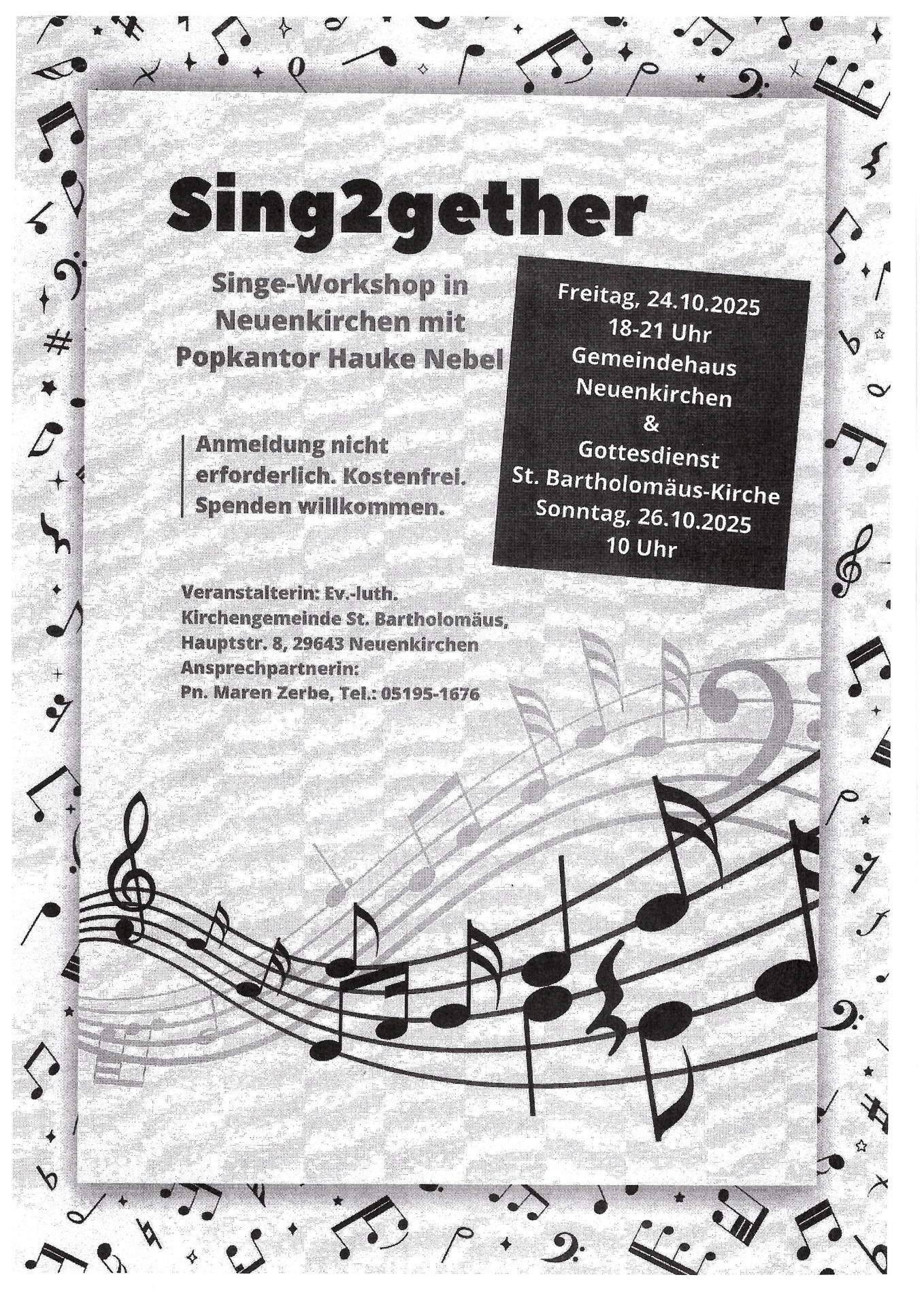 Sing2gether Workshop - Plakat