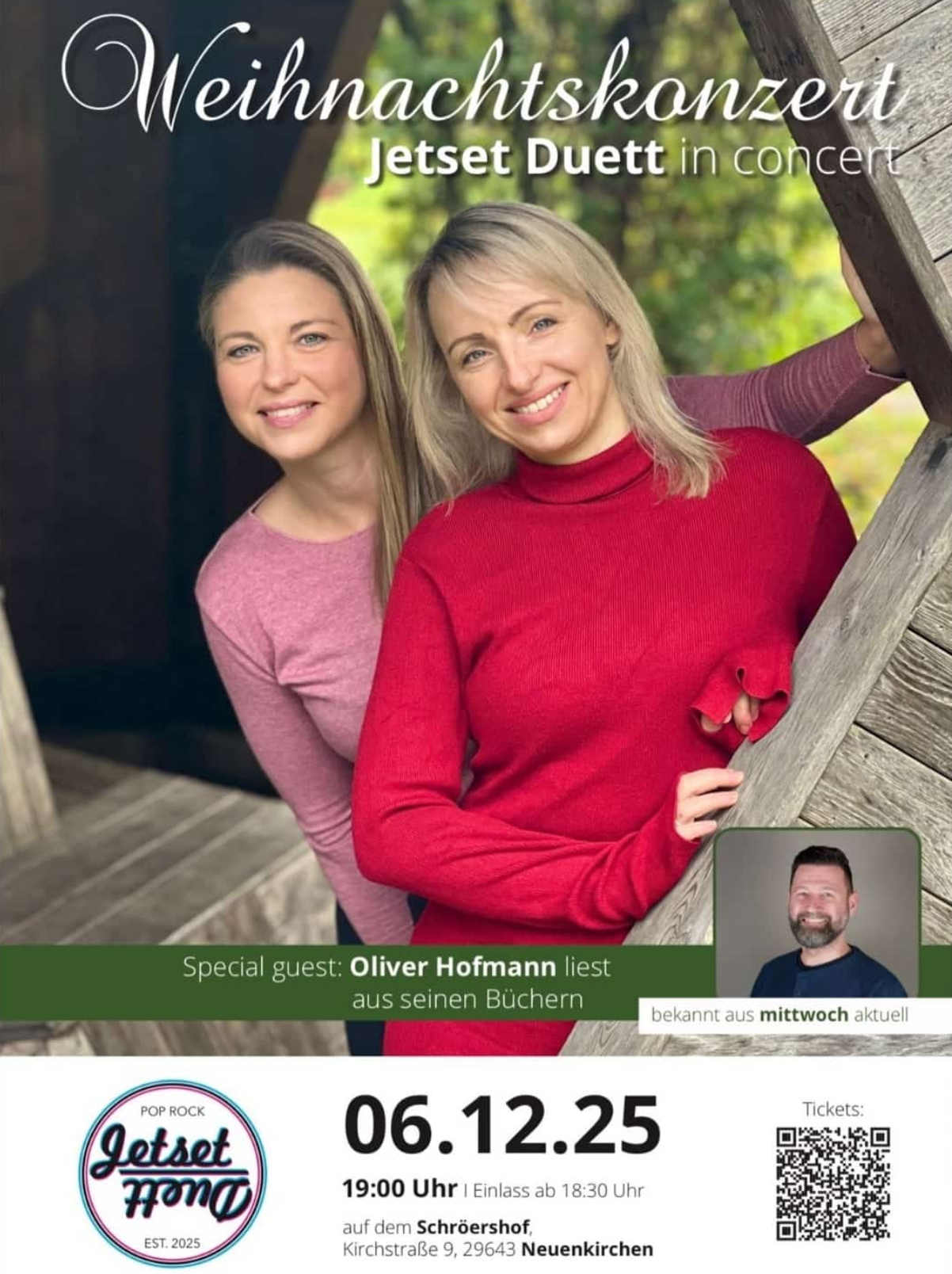 Jetset Duett Weihnachtskonzert - Plakat Jetset Duett Weihnachtskonzert - Plakat