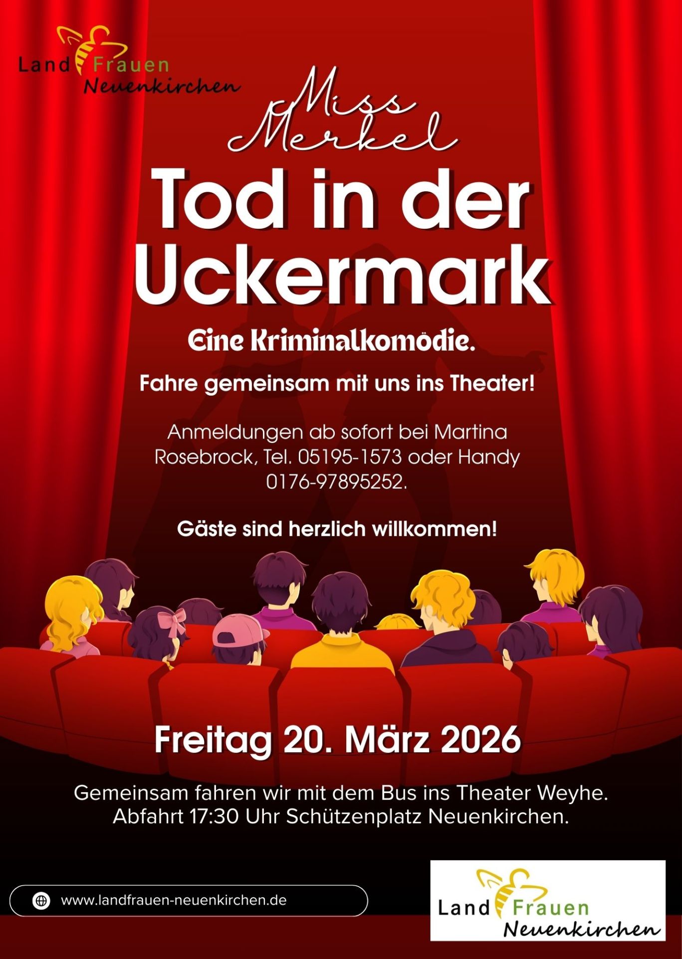 Theaterfahrt Miss Merkel - Poster Theaterfahrt Miss Merkel - Poster