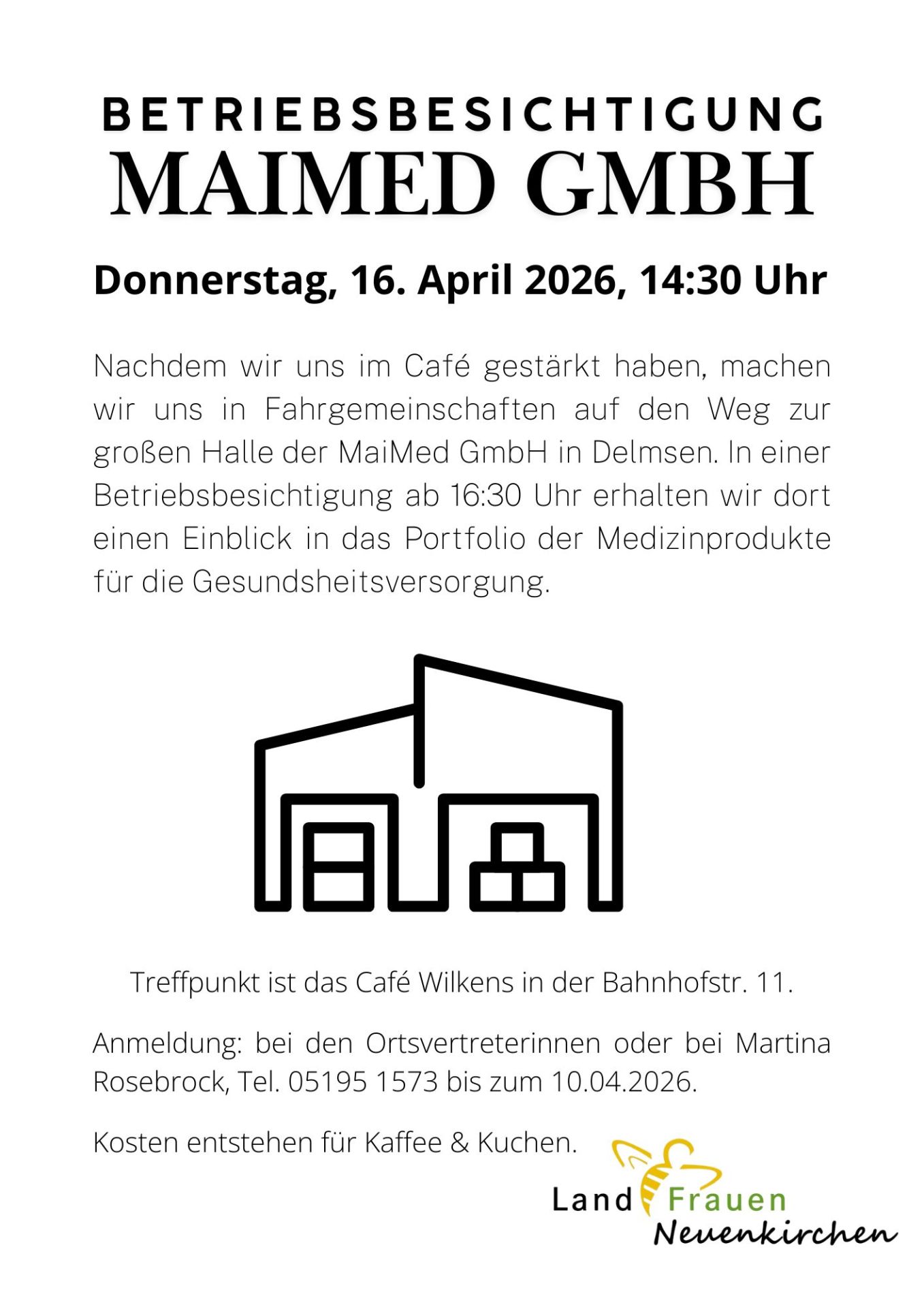 MaiMed GmbH Betriebsbesichtigung MaiMed Betriebsbesichtigung Plakat