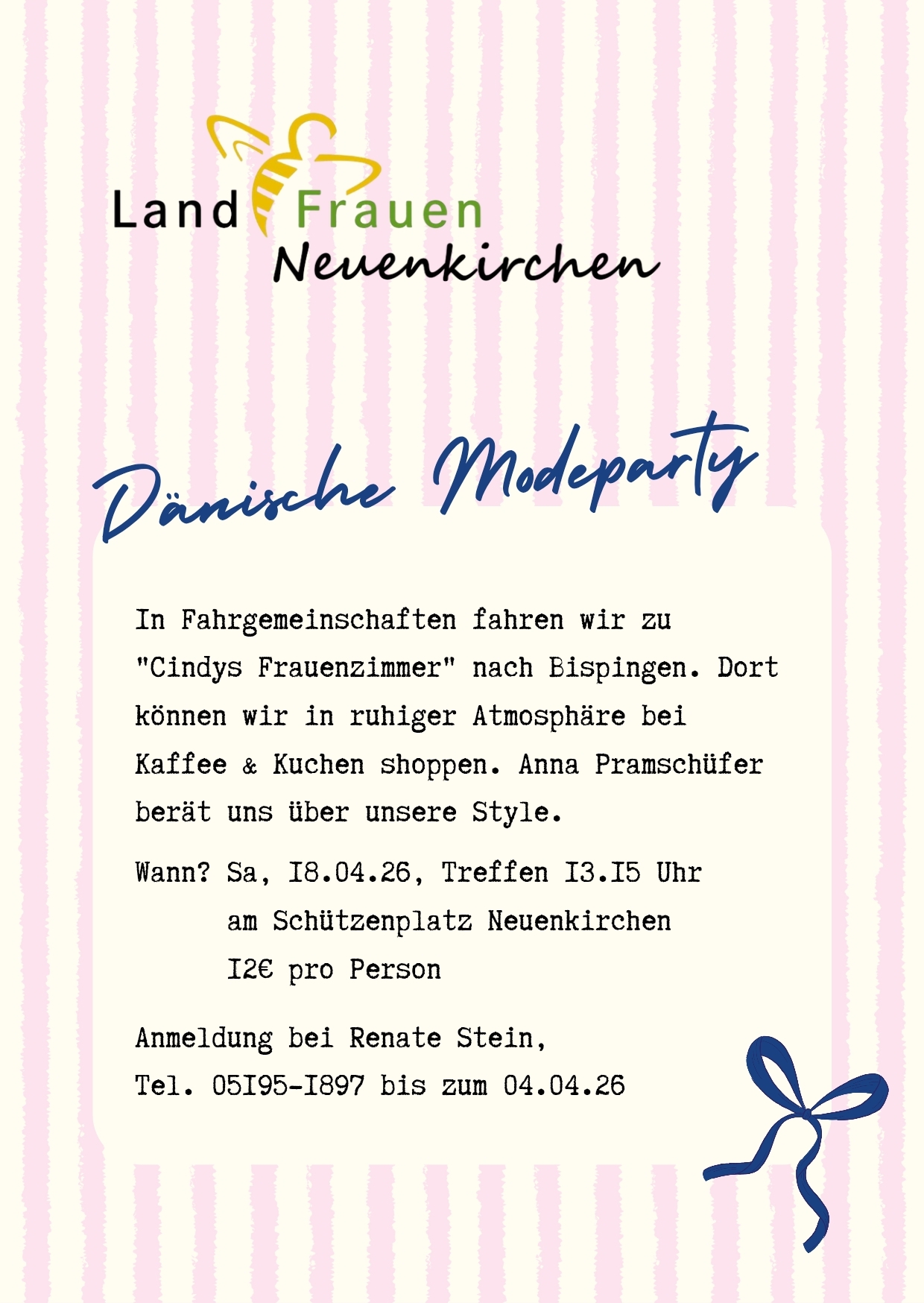 LandFrauen - Dänische Modeparty LandFrauen - Dänische Modeparty